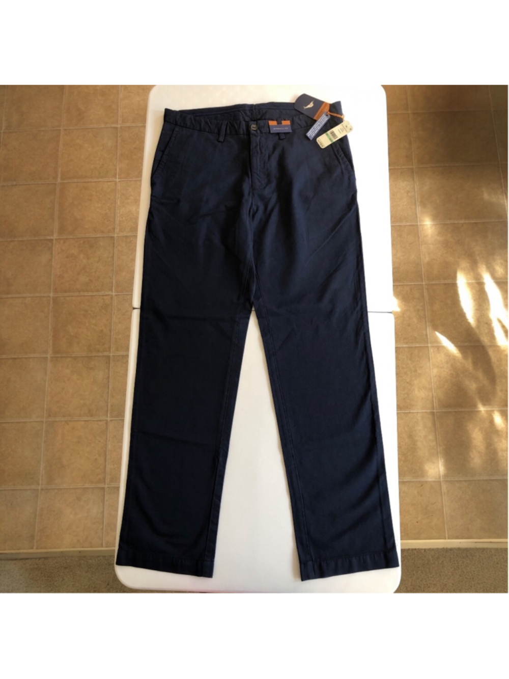 Tommy Bahama Boracay Island Blue Chino Pants Trousers Golfcore Travel Size 34x32